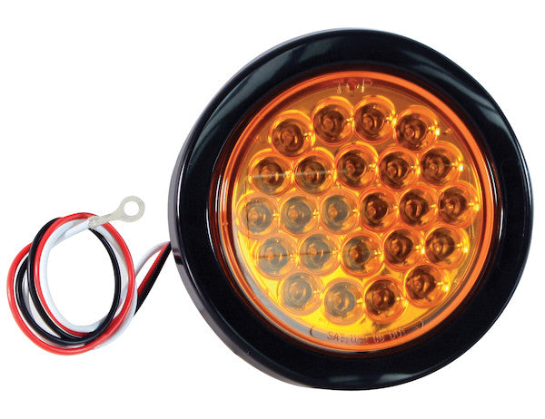 Load image into Gallery viewer, 4 Inch Amber Round Recessed Strobe
