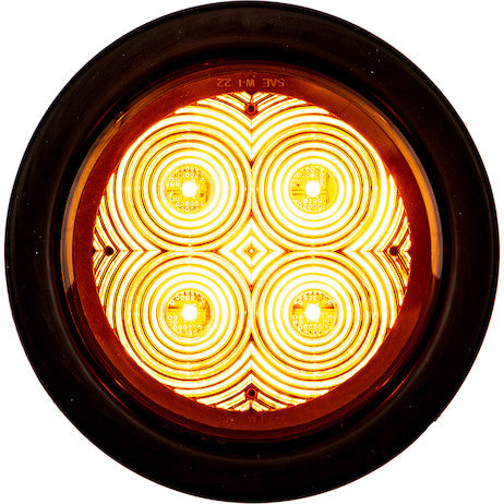 Load image into Gallery viewer, 4 Inch Round Recessed Strobe with Amber LEDs and Amber Lens
