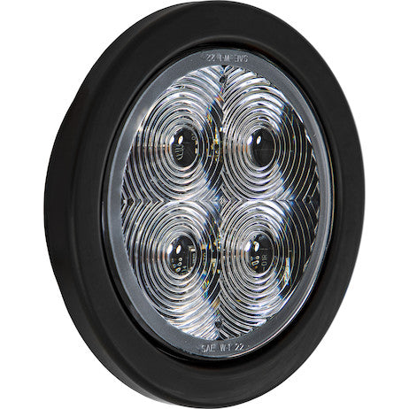 Load image into Gallery viewer, 4 Inch Round Recessed Strobe with Amber LEDs and Clear Lens
