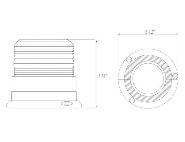 Load image into Gallery viewer, Class 1 5 Inch Wide Amber LED Beacon
