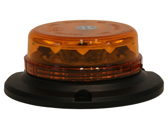 Low Profile 6 Inch by 2 Inch LED Beacon Strobe Light with Auxiliary Plug