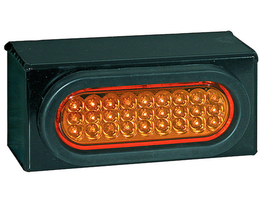 6 Inch Clear Oval Recessed Strobe Light With 24 LED