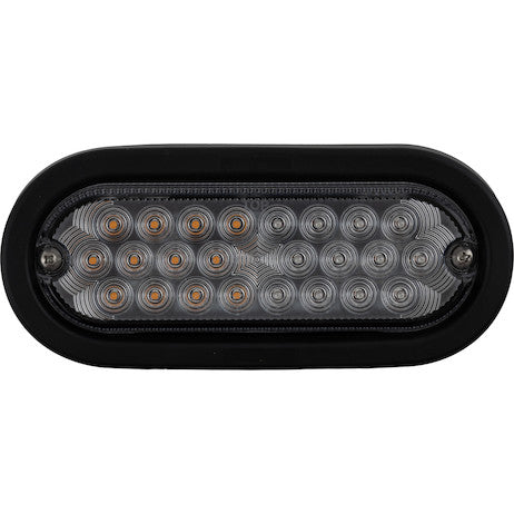 Load image into Gallery viewer, 6 Inch Quad Flash Oval Recessed Strobe Light - Amber/Green
