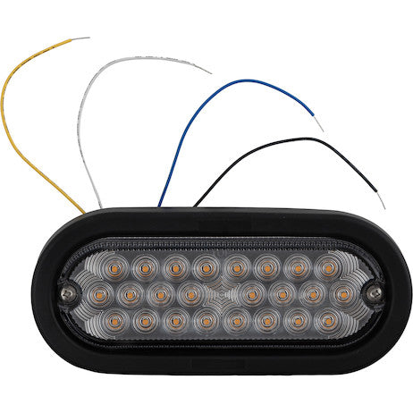 Load image into Gallery viewer, 6 Inch Quad Flash Oval Recessed Strobe Light - Amber
