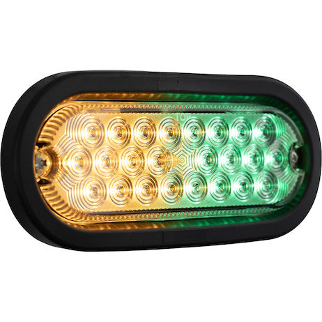 Load image into Gallery viewer, 6 Inch Quad Flash Oval Recessed Strobe Light - Amber

