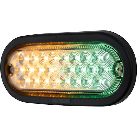 Load image into Gallery viewer, 6 Inch Quad Flash Oval Recessed Strobe Light - Amber
