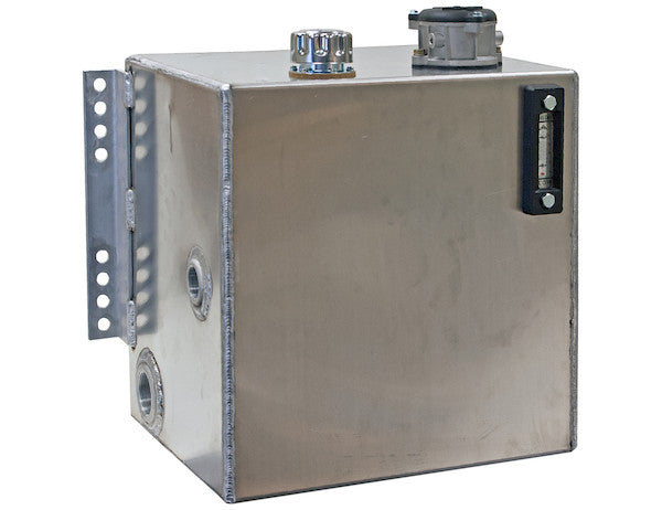 Load image into Gallery viewer, 25 Gallon Side Mount Aluminum Hydraulic Reservoir With 10 Micron Filter
