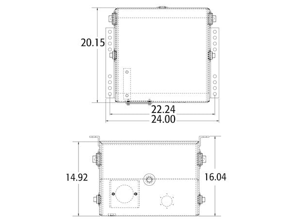 Load image into Gallery viewer, 25 Gallon Side Mount Aluminum Hydraulic Reservoir With 10 Micron Filter
