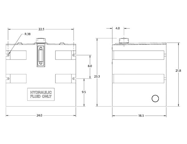 Load image into Gallery viewer, 25 Gallon Side-Mount Polymer Reservoir
