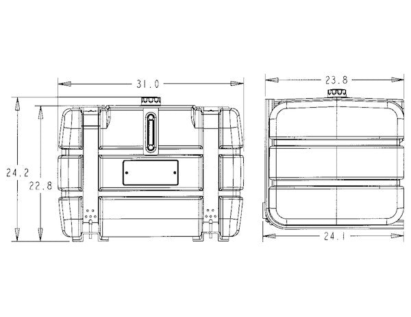Load image into Gallery viewer, 50 Gallon Side-Mount Polymer Reservoir
