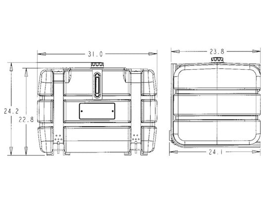 50 Gallon Side-Mount Polymer Reservoir