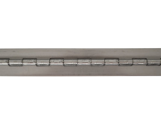 Stainless Continuous Hinge .062 x 72 Inch Long with 1/8 Pin and 1.5 Open Width