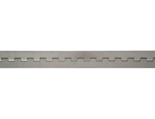Stainless Continuous Hinge .062 x 72 Inch Long with 1/8 Pin and 1.5 Open Width
