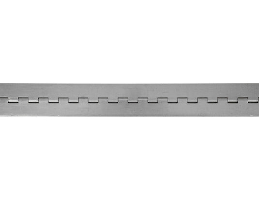 Stainless Continuous Hinge .075 x 72 Inch Long with 3/16 Pin and 2.0 Open Width