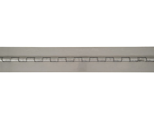Stainless Continuous Hinge .062 x 72 Inch Long with 1/8 Pin and 1.5 Open Width