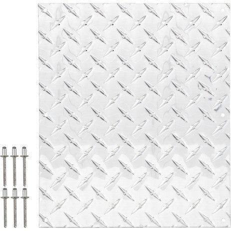 Load image into Gallery viewer, Aluminum Diamond Tread Splash Guards 10x12 Inch
