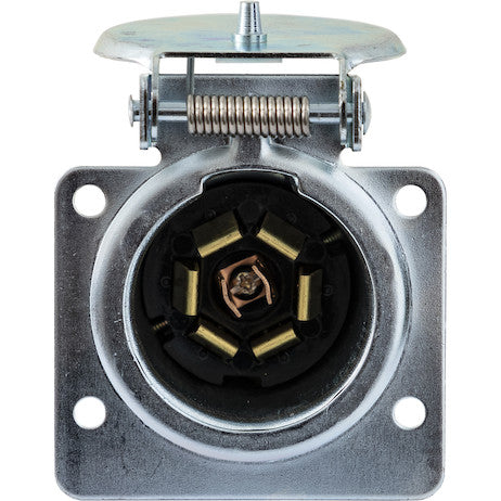 Load image into Gallery viewer, 7-Way Stamped Zinc Trailer Connector - Truck Side
