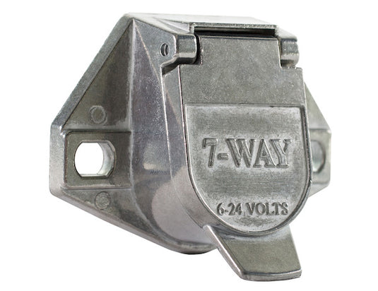 7-Way Die-Cast Metal Trailer Connector - Truck Side