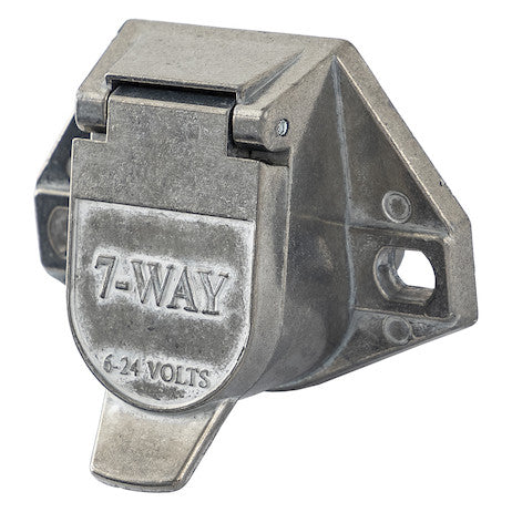 Load image into Gallery viewer, 7-Way Die-Cast Metal Trailer Connector - Truck Side
