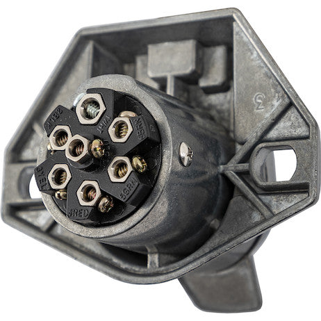 Load image into Gallery viewer, 7-Way Die-Cast Metal Trailer Connector - Truck Side
