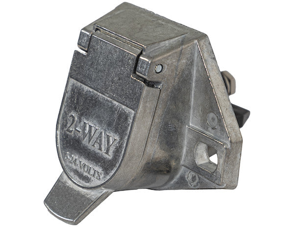 Load image into Gallery viewer, 2-Way Die-Cast Zinc Trailer Connector -Truck Side - Vertical Pin Arrangement
