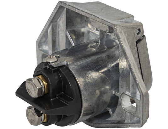 2-Way Die-Cast Zinc Trailer Connector -Truck Side - Vertical Pin Arrangement
