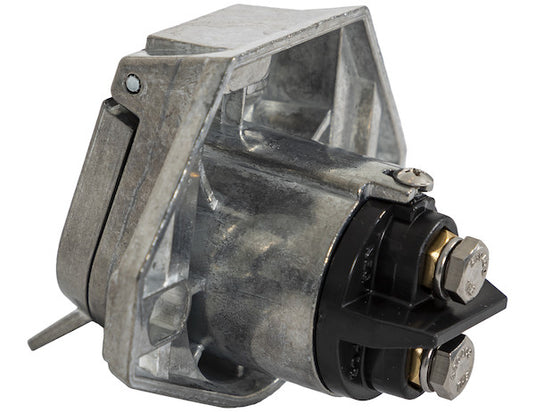 2-Way Die-Cast Zinc Trailer Connector -Truck Side - Vertical Pin Arrangement