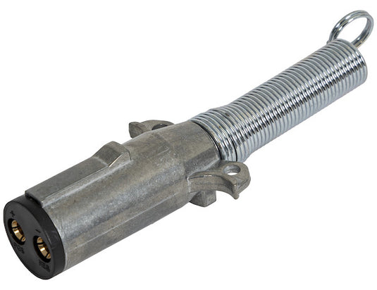 2-Way Die-Cast Zinc Trailer Connector -Trailer Side - Horizontal Pins with Spring