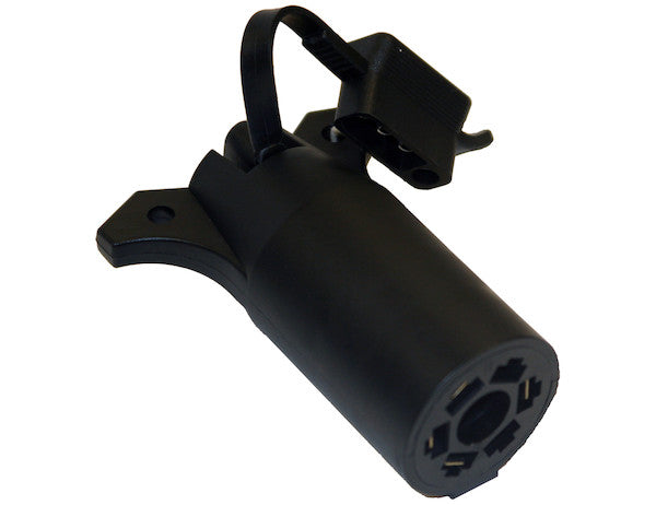 Load image into Gallery viewer, 7-Way Flat to 4-Flat Plastic Trailer Connector Adapter with LED Tester
