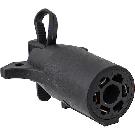 7-Way Flat to 4-Flat Plastic Trailer Connector Adapter with LED Tester