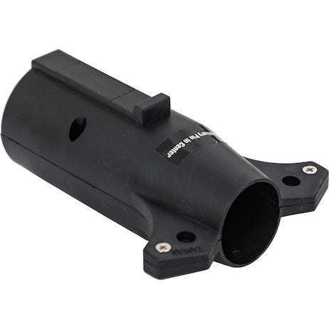 7-Way Flat to 6-Way Round Plastic Trailer Connector Adapter