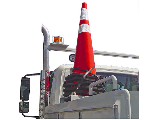 Load image into Gallery viewer, Horizontal Mount Traffic Cone Holders Black Powder Coat
