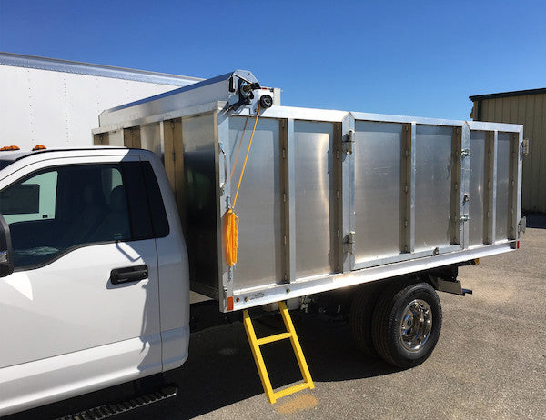Load image into Gallery viewer, Aluminum Tarp System with Deflector Housing and Mesh Tarp 7-1/2 X 12 Foot
