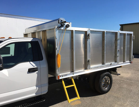 Aluminum Tarp System with Deflector Housing and Mesh Tarp 7-1/2 X 15 Foot