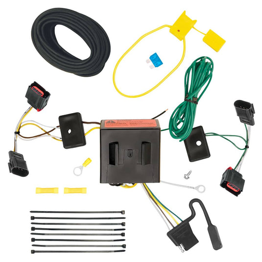 Tekonsha 4-Flat Trailer Hitch Wiring Harness — 2008-2017 Multi-Vehicle - TEK-118552 - Absolute Autoguard
