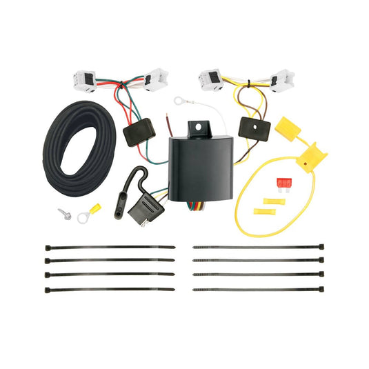 Tekonsha 4-Flat Trailer Hitch Wiring Harness — 2013-2025 Nissan Sentra/Versa Note - TEK-118582 - Absolute Autoguard