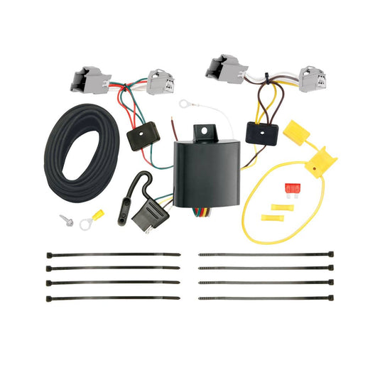 Tekonsha 4-Flat Trailer Hitch Wiring Harness — 2010-2026 Ford & Lincoln - TEK-118599 - Absolute Autoguard