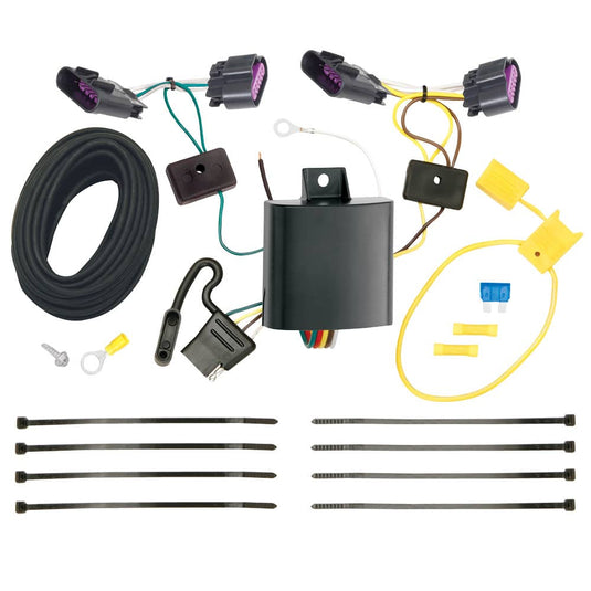 Tekonsha 4-Flat Trailer Hitch Wiring Harness — 2014-2026 Dodge Durango - TEK-118617 - Absolute Autoguard