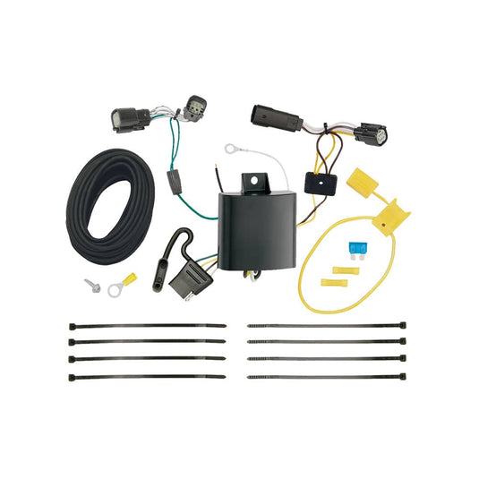 Tekonsha 4-Flat Trailer Hitch Wiring Harness — 2015-2018 Ford Edge - TEK-118669 - Absolute Autoguard