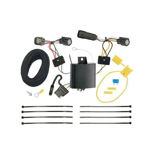 Tekonsha 4-Flat Trailer Hitch Wiring Harness — 2015-2018 Ford Edge - TEK-118677 - Absolute Autoguard