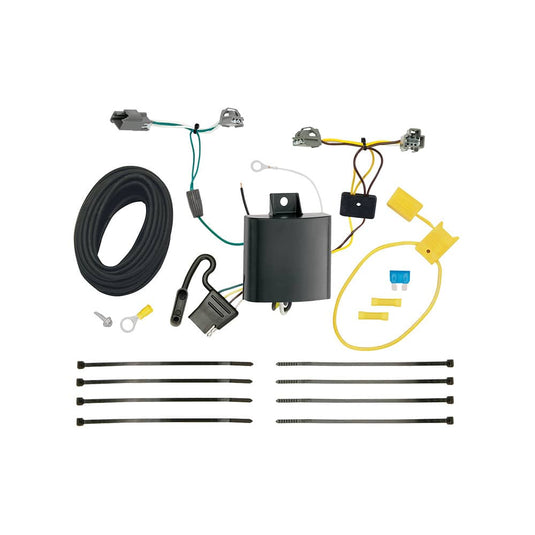 Tekonsha 4-Flat Trailer Hitch Wiring Harness — 2016-2019 Chevrolet Cruze - TEK-118696 - Absolute Autoguard