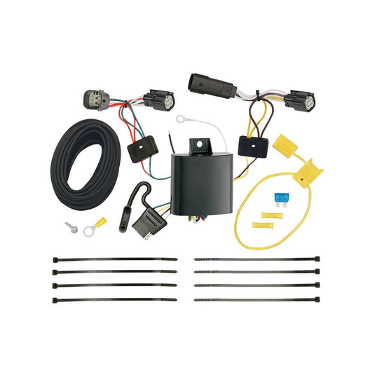 Tekonsha 4-Flat Trailer Hitch Wiring Harness — 2017-2018 Ford Escape - TEK-118715 - Absolute Autoguard