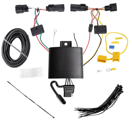 Tekonsha 4-Flat Trailer Hitch Wiring Harness — 2019-2023 Jeep Cherokee - TEK-118779 - Absolute Autoguard
