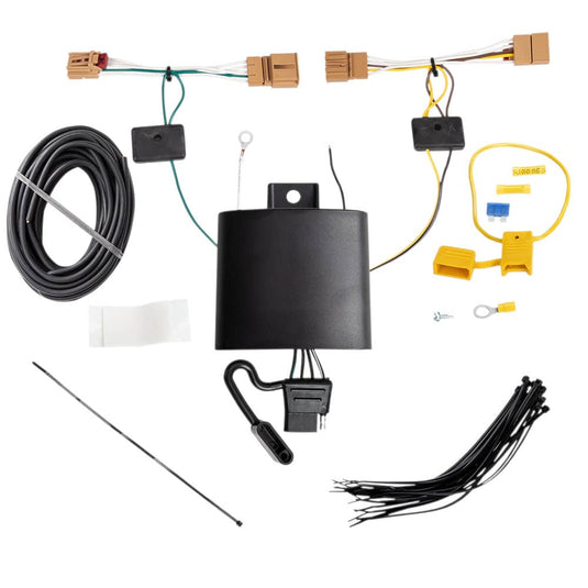 Tekonsha 4-Flat Trailer Hitch Wiring Harness — 2018 Volkswagen Tiguan - TEK-118811 - Absolute Autoguard