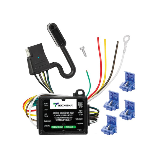 TAILLIGHT CONVERTER W /12 IN LEADS AND 60 IN 4-FLAT CAR END CONNECTOR