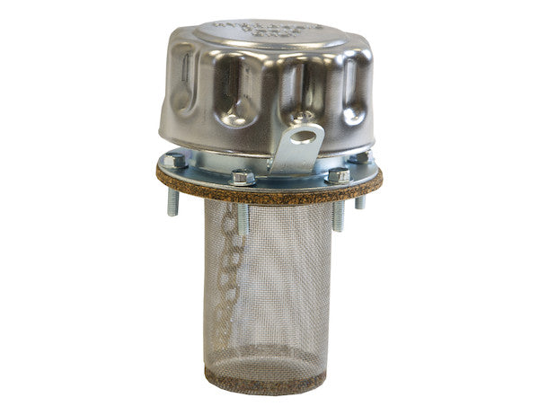 Load image into Gallery viewer, Chrome Filler-Strainer Breather Cap Assembly With Locking Tab
