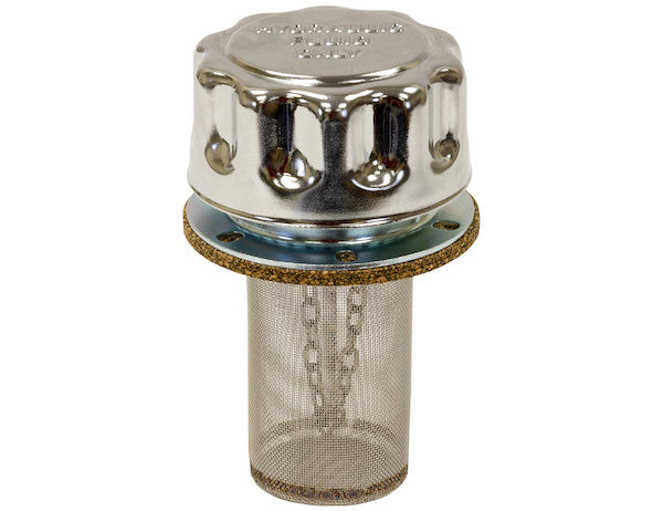 Load image into Gallery viewer, Chrome Filler-Strainer Breather Cap Assembly With Locking Tab
