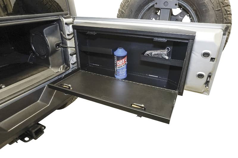 Load image into Gallery viewer, Tuffy Security Products Tailgate Lockbox — 2007-2018 Jeep Wrangler/Wrangler JK - TFF-359-01 - Absolute Autoguard
