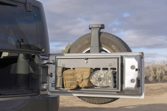 Tuffy Security Products Molle Tailgate Lockbox — 2007-2018 Jeep Wrangler/Wrangler JK - TFF-366-01 - Absolute Autoguard