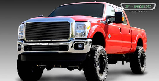T-Rex Black Billet Grille Insert — 2011-2016 Ford F-250 Super Duty/F-350 Super Duty - TRE-20546B - Absolute Autoguard